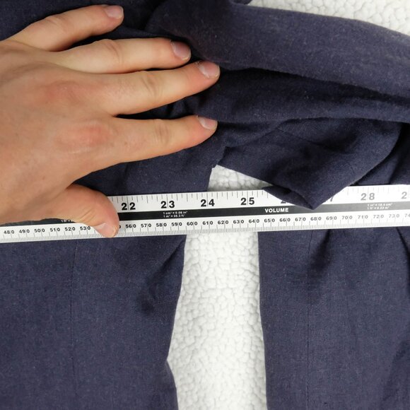 William Hunt Blazer Mens 44R Blue Linen Two Button Vented Casual Lightweight - Picture 9 of 13